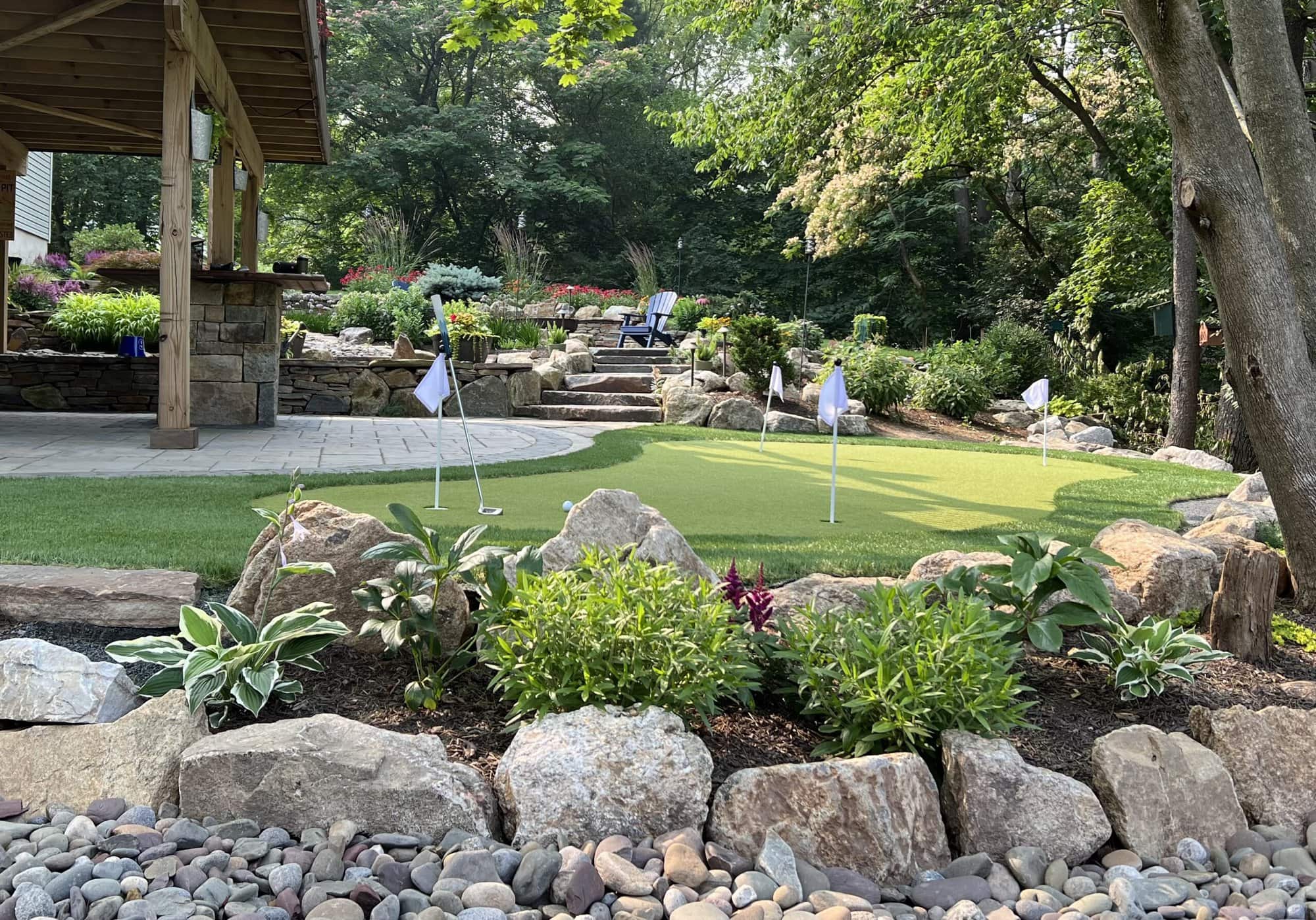 Putting Green Installation in Roman Forest, TX